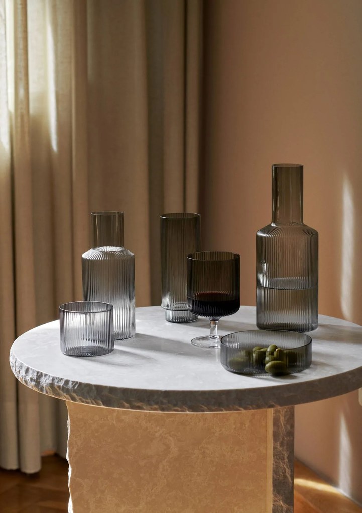 ferm Living Jedálenská misa Ripple šedá 12 cm 4 ks