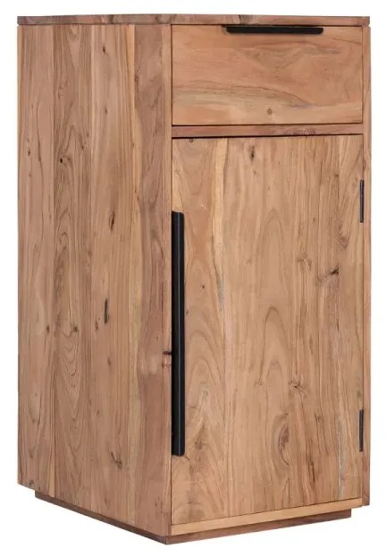 furniture-nabytek.cz - Masívna komoda Auckland z akáciového dreva, lakovaná, hnedá