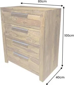 Komoda/Príborník 46165 Pure 80cm Drevo Palisander - Komfort-nábytok