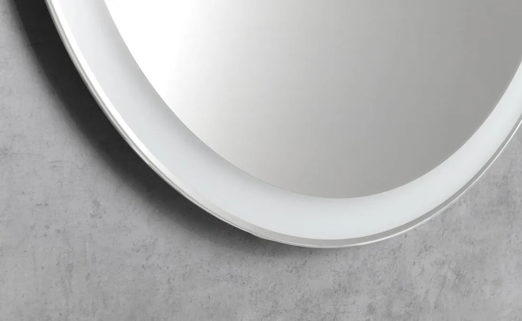 Sapho Sapho, PARGA oválne zrkadlo s LED osvetlením 60x100 cm, PG600