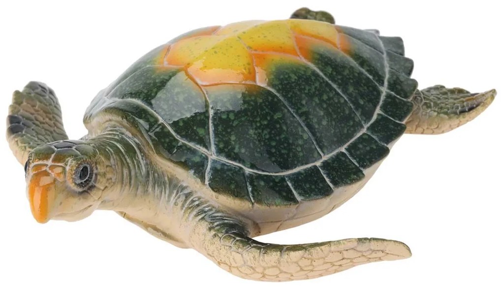 Záhradná figúrka z polistone Turtle2, 7x21 cm, viacfarebná