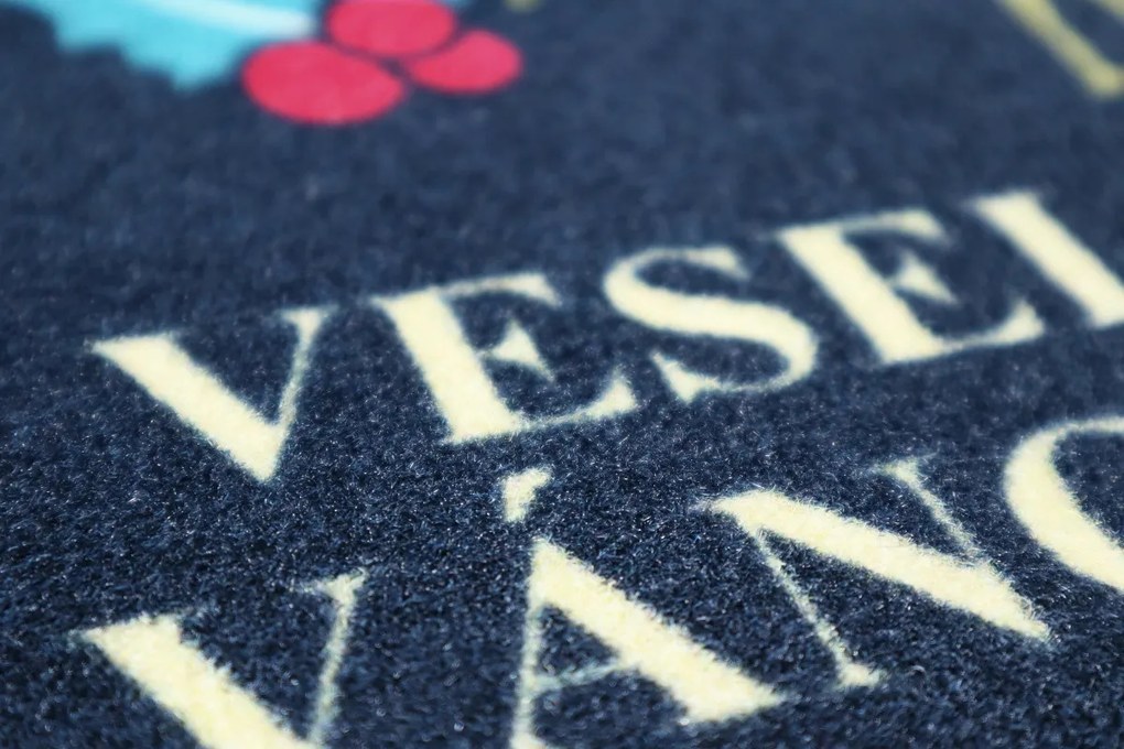 Mercury Flooring, Rohožka vianočná Veselá Vianoce, 40x60, viacfarebná