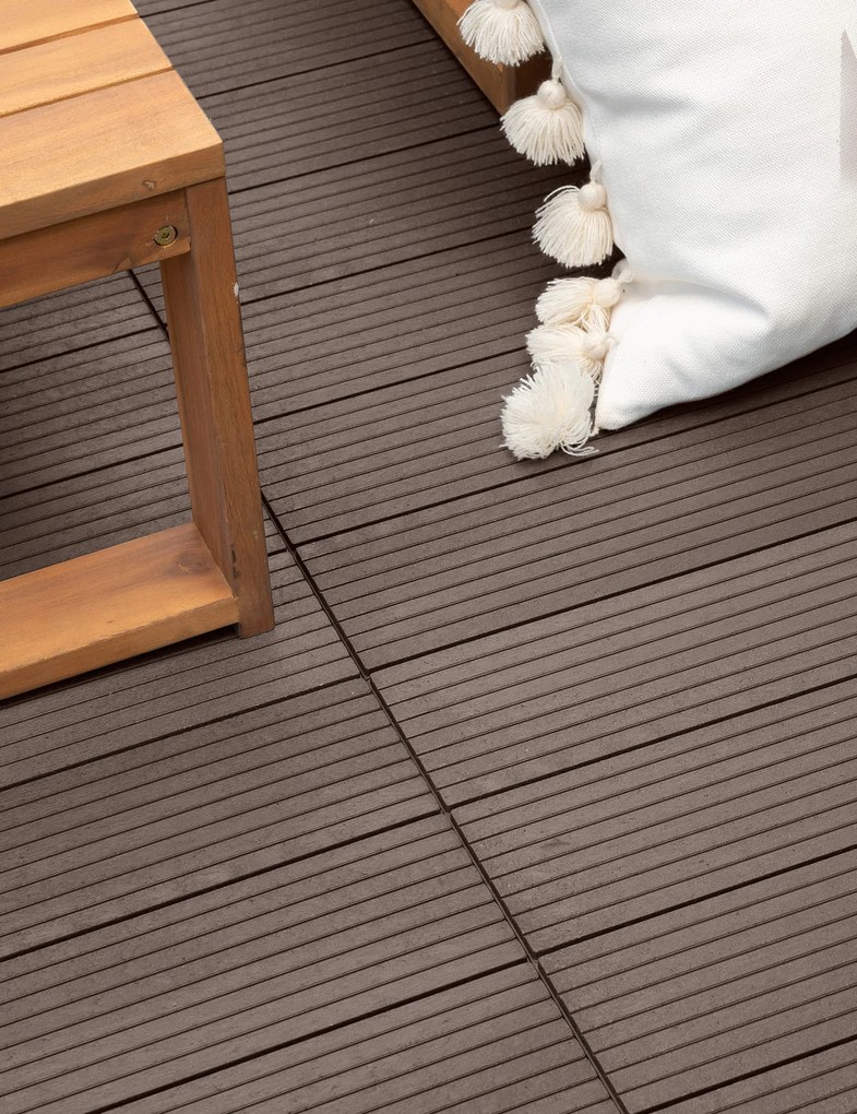 Gumová dlaždica COSMOPOLITAN 45 x 45 cm, hnedá, zosilnená 2,5 cm MHEU5100189