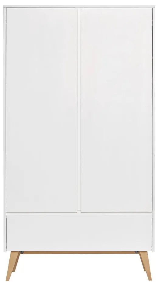 Biela detská šatníková skriňa Pinio Swing, 100 x 200 cm