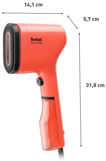 Tefal - Ručný naparovač odevov PURE POP 1300W/230V červená