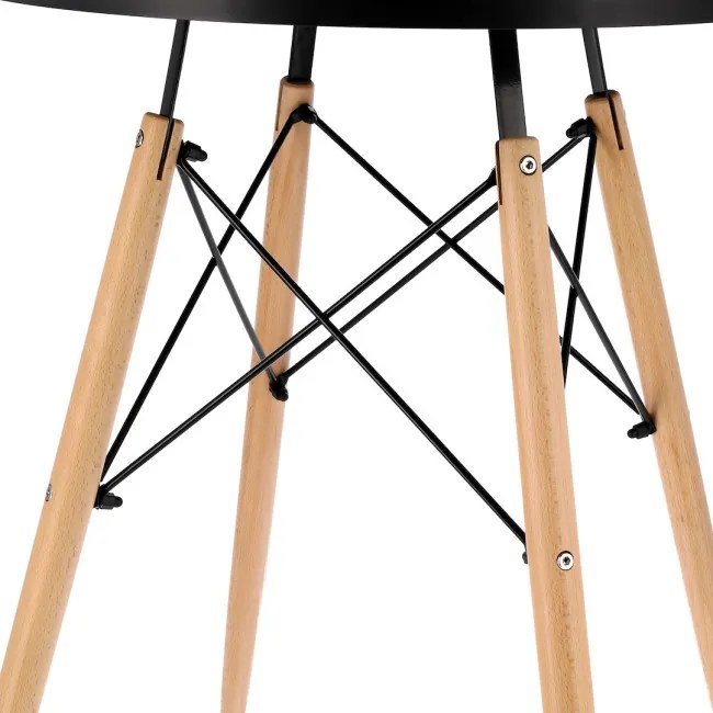 Jedálenský stôl LOFT čierny / naturálny