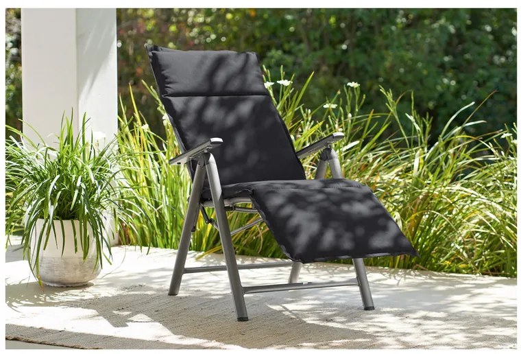 Livarno home Polstrovaná podložka na kreslo Houston (antracitová) (100371161)