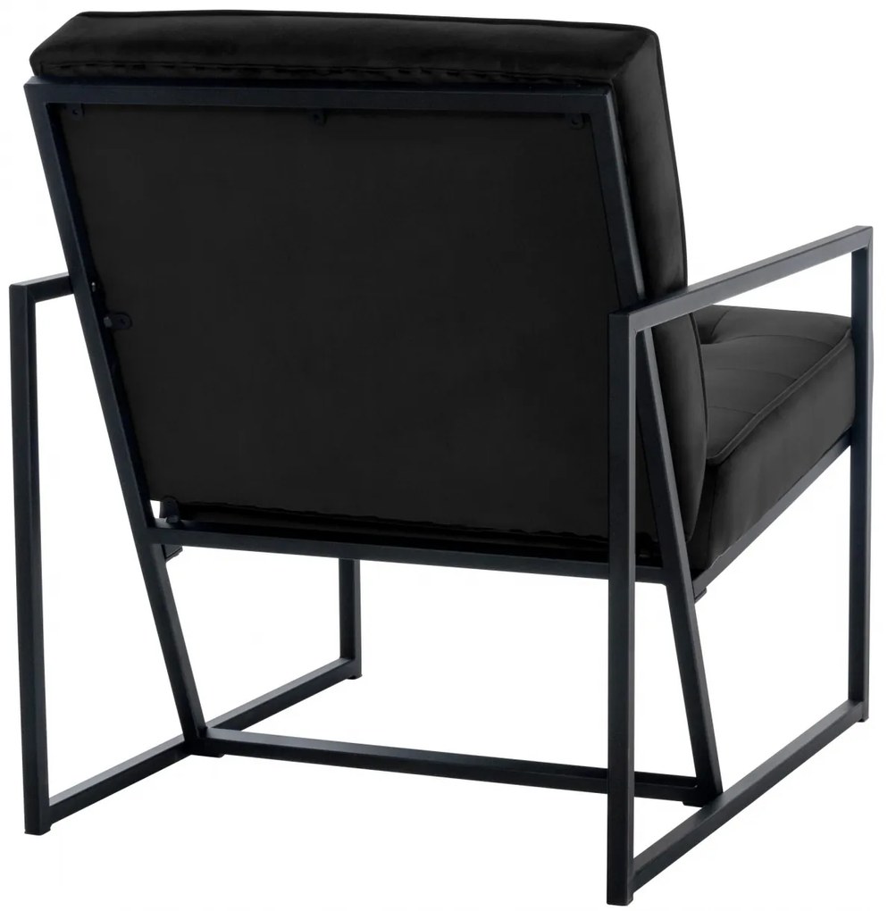 Design-Shop Kreslo Avon lounger - zamat - Čierna