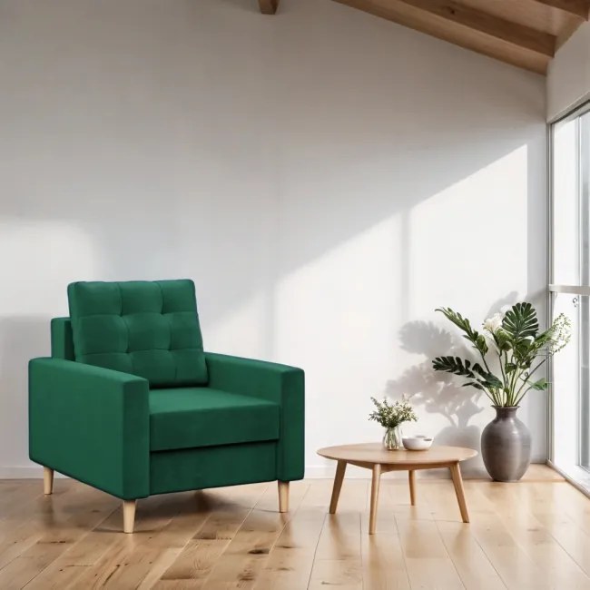 Kreslo BLANK Elegant fľaškovo zelené