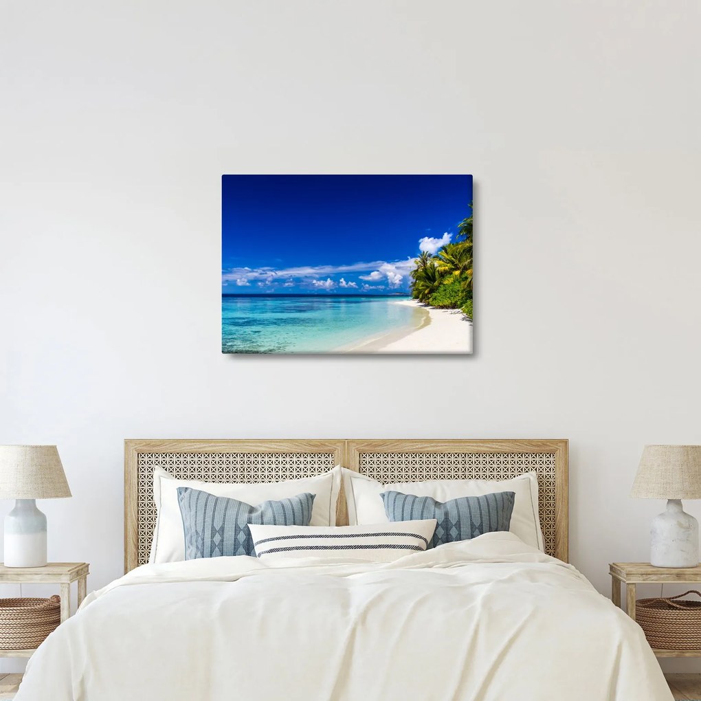 Obraz tropickej pláže (70x50 cm)