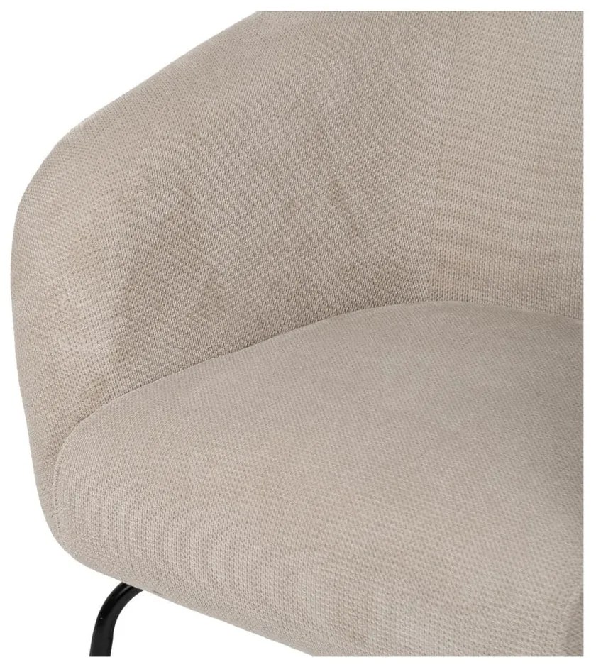 Béžové ženilkové kreslo Classic – Ixia