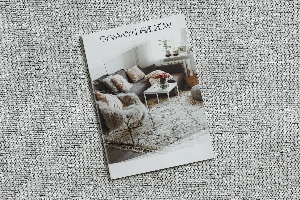 Koberec FLORENCE 24021 Jednofarebný, glamour, so strapcami, plocho tkaný, krémový