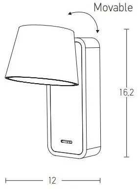 Zambelis H61 - LED Nástenná lampa LED/7W/230V hnedá