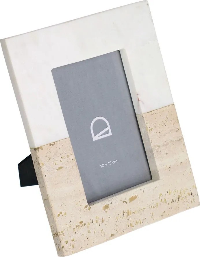 Biely kamenný stojací rámček 18x23 cm Uria – Kave Home