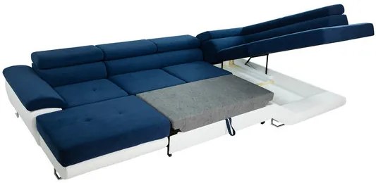 Rohová sedacia súprava Alvin Bis Premium, Dostupné poťahy: Terra 05 + Terra 05 + Terra 15 ECO, Strana: Pravá
