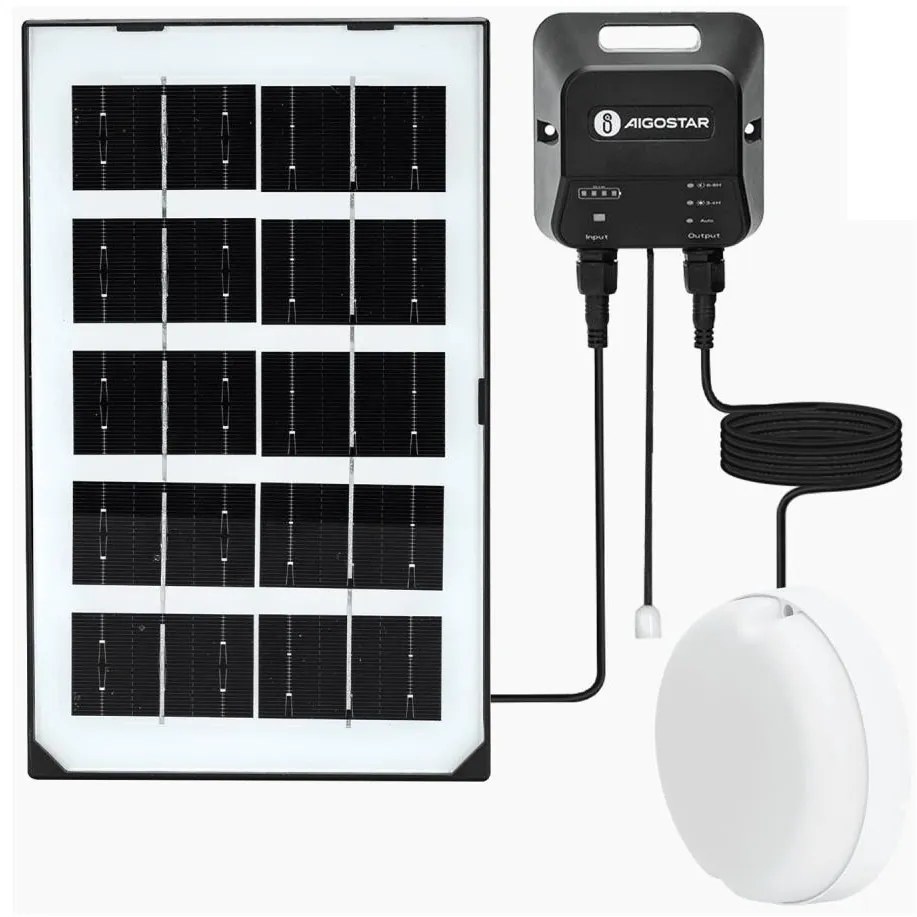 Aigostar B.V. Aigostar - LED Solárne svietidlo LED/35W/12V 3000 mAh 6500K pr. 16,8 cm B1020135E