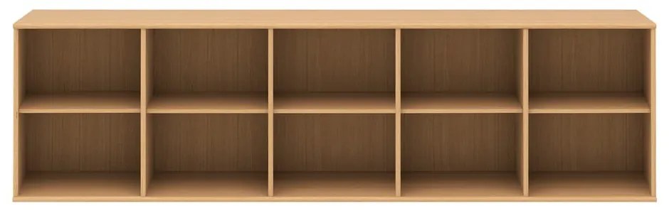 Závesná knižnica v dekore duba v prírodnej farbe 220x61 cm Mistral – Hammel Furniture