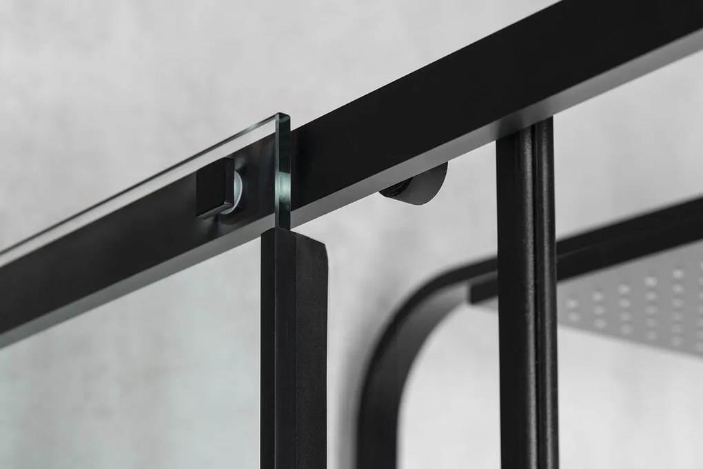 Polysan Polysan, ALTIS LINE BLACK obdĺžniková sprchová zástena 900x800 mm, L/P varianta, rohový vstup, AL1592BAL1582B