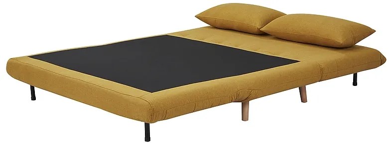 Pohovka futon Susan (žltá). Akcia -14%. Vlastná spoľahlivá doprava až k Vám domov. 1050830