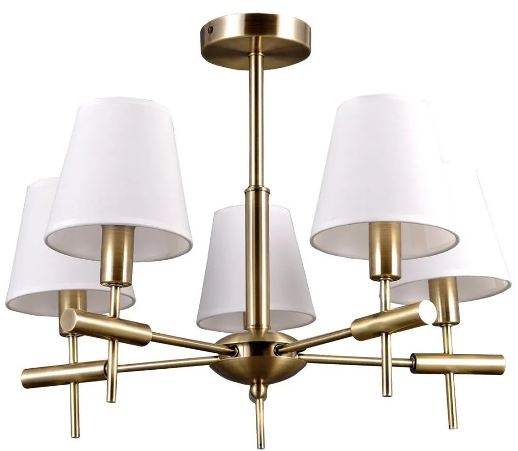 ITALUX MD38482-5 - Luster na tyči BALTER 5xE14/40W/230V