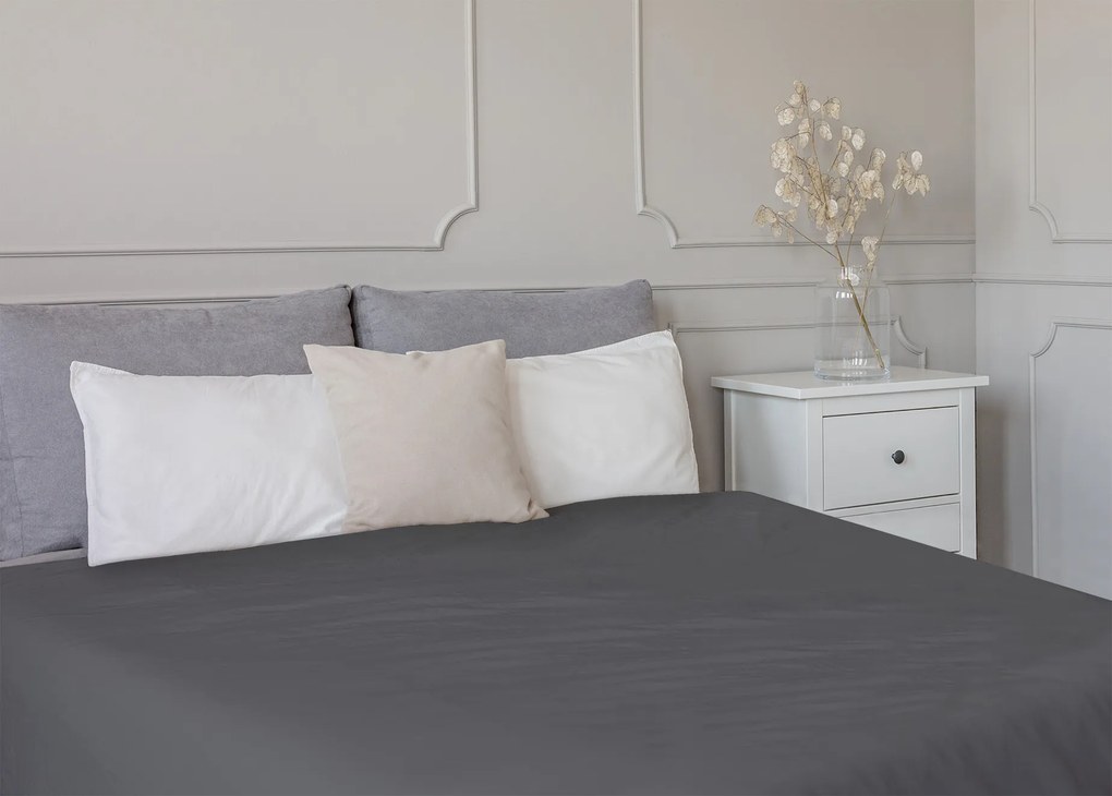 TipTrade Prestieradlo Jersey STANDARD 180x200 cm - Čierne