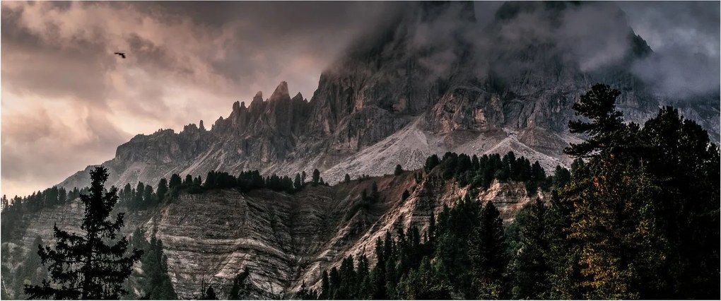 Obraz skalnatých hôr (120x50 cm)
