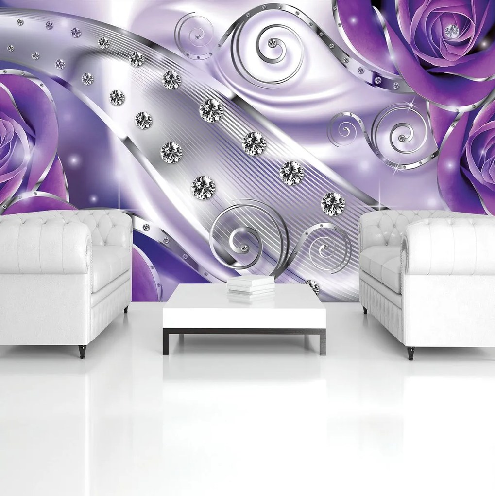 Fototapeta - Fialová abstrakcia (152,5x104 cm)