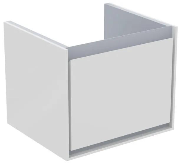 Ideal Standard Connect Air - Skrinka pod umývadlo CUBE 550 mm, 1 zásuvka, lesklá biela E0844KN