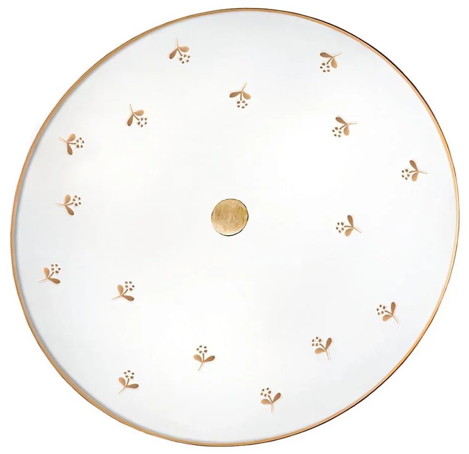 Kolarz 731.U13.4.160 - Nástenné svietidlo NONNA, 3xE27/60W/230V, priemer 42 cm, kvetinový dizajn, ružové zlato