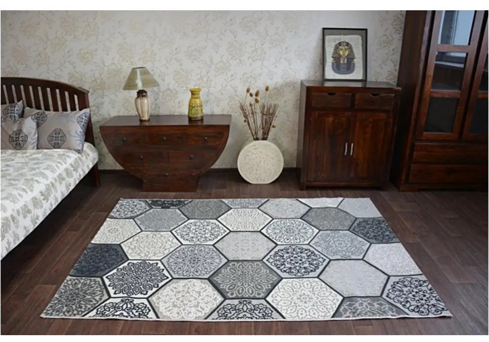 Kusový koberec PP Aron sivý 80x150cm