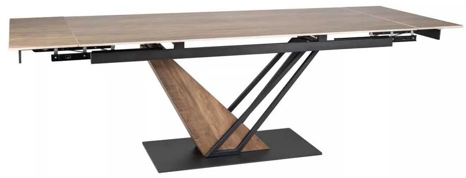 Jedálenský stôl Michel II 180 x 90 cm, dub / čierna