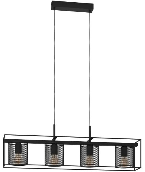 Eglo 43773 - Luster na lanku CATTERICK 4xE27/40W/230V