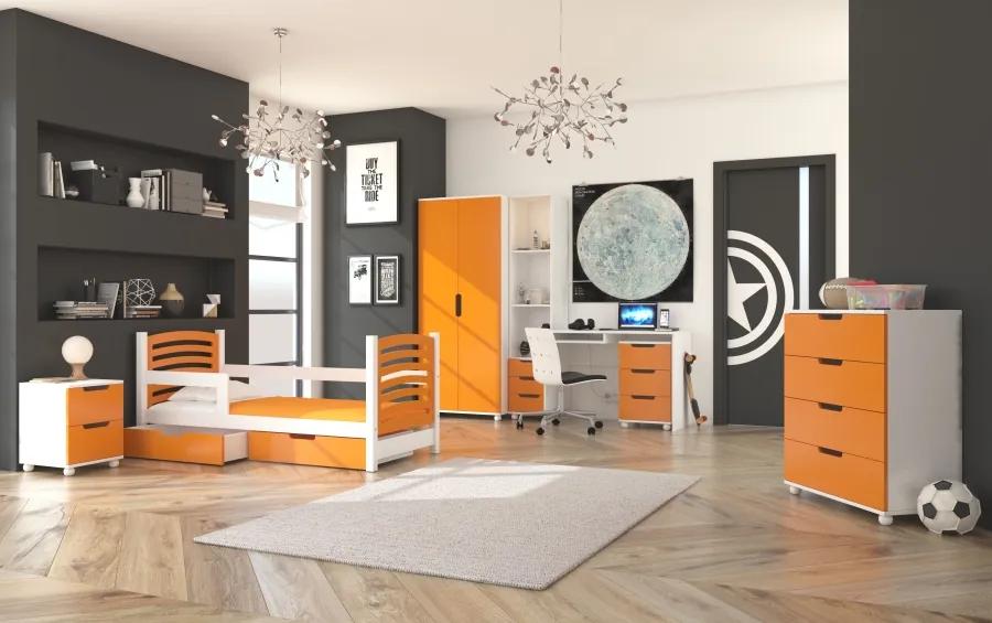 Detská izbová zostava Doune oranžová