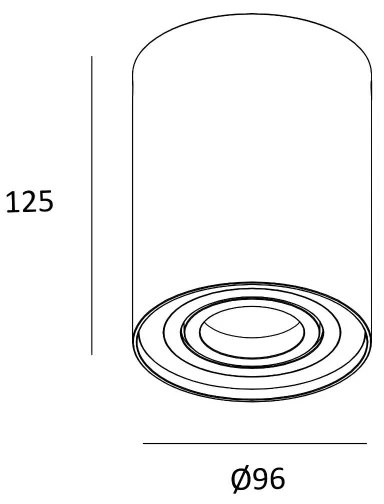 Zuma Line 89201-N - Bodové svietidlo RONDOO 1xGU10/50W/230V čierna