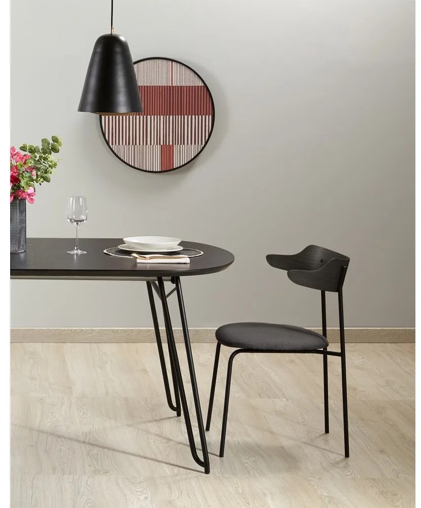 Rozkladací jedálenský stôl s doskou v dekore jaseňového dreva 90x140 cm Norfort – Kave Home