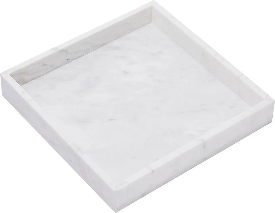MARBLE Mramorová tácka - biela