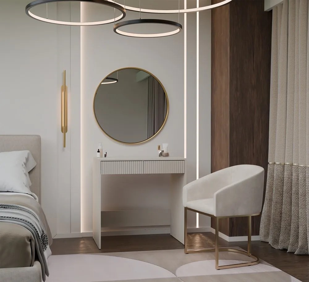 Toaletný stolík Marina Slim 25 81 cm kašmírový