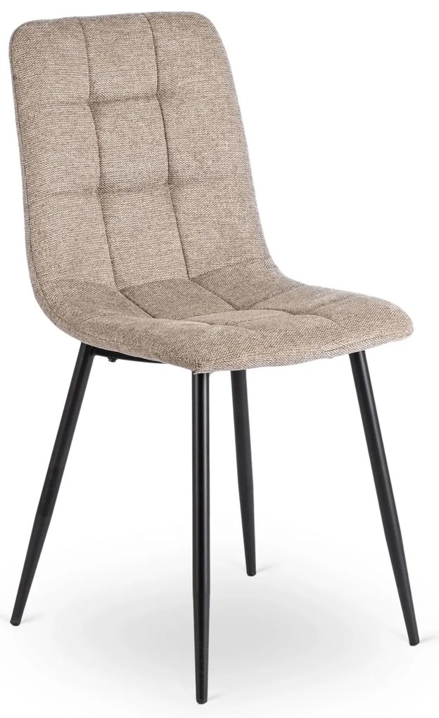 PROXIMA.store - Čalúnená jedálenska stolička PERU FARBA: horčicová, FARBA NÔH: čierna