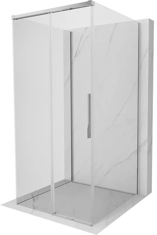 Mexen Rox-3S, 3-stenný sprchový kút 120 x 120 cm, 8mm číre sklo, chrómový profil, 8C2-120-120-01-00-3S