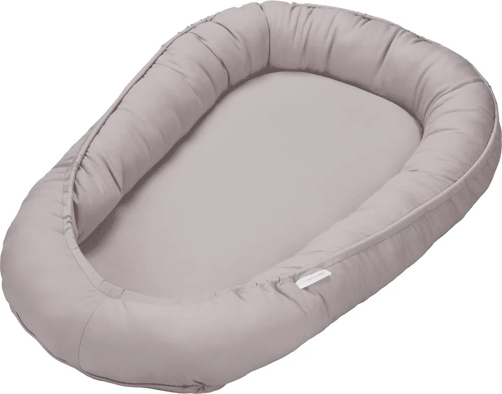 Hniezdo pre bábätko tmavo béžová 83x54cm