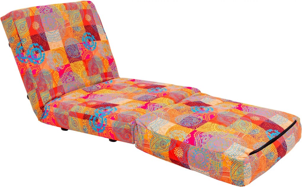Rozkládací futonové křeslo Taida vícebarevné