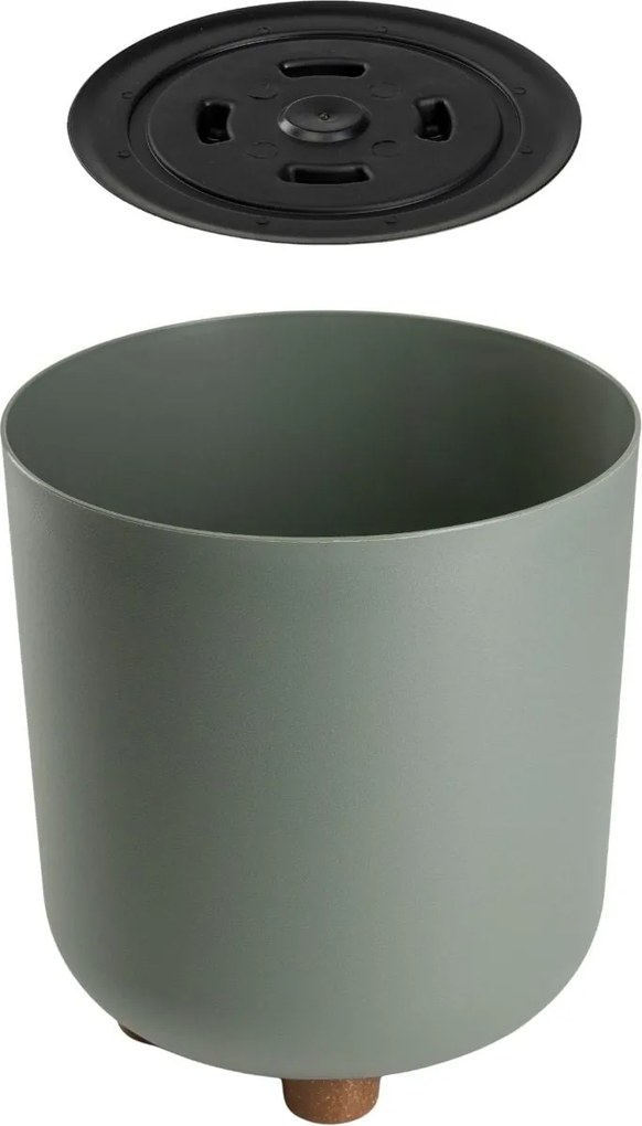 PLASTOVÝ KVETINÁČ TERRA 24X27,5 CM MÄTOVÁ