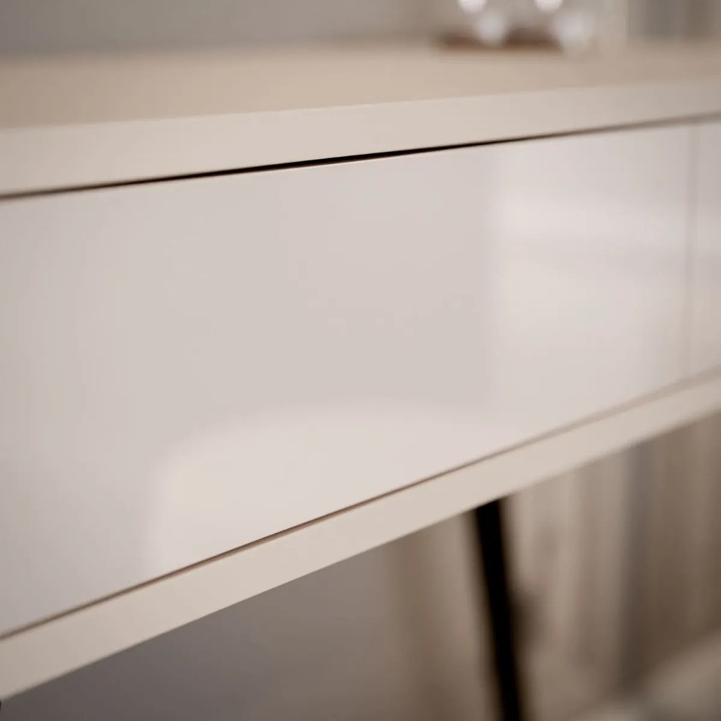 KONZOLA KATHLEEN KAŠMÍR LESKLÝ NA ČIERNÝCH NOŽIČKÁCH