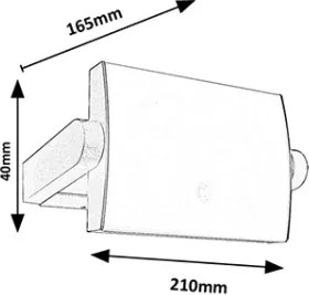 Brilagi-LED Vonkajšie nástenné svietidlo so senzorom ANKLE LED/18W/230V 4000K IP65
