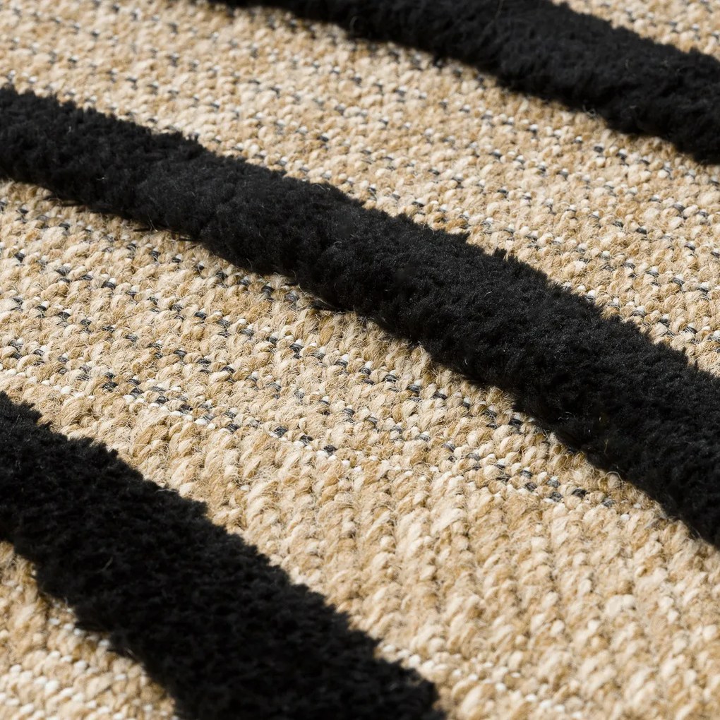 Kusový koberec Spark 0688 beige/black, 160x220, béžová, chodba / predsieň, Dywany Łuszczów