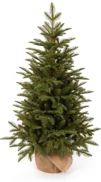 Vianočný stromček v kvetináči 3D Jedľa Prírodná 120cm