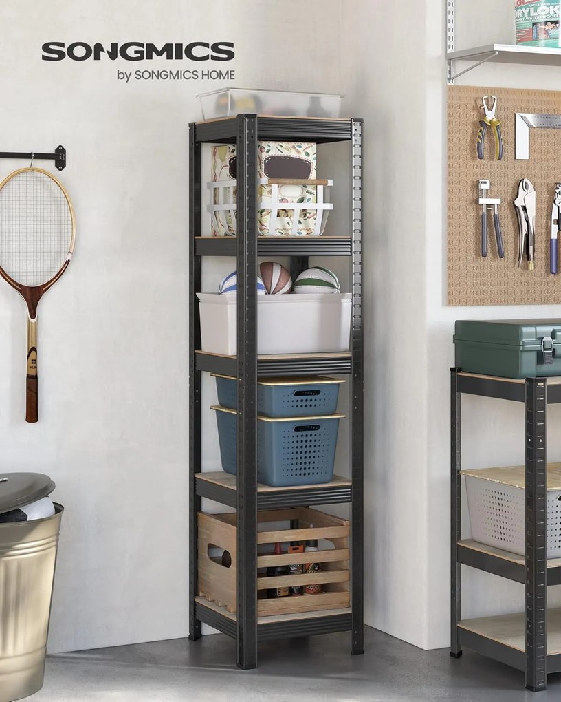 Dílenský regál Grifi 37 cm černý/šedý