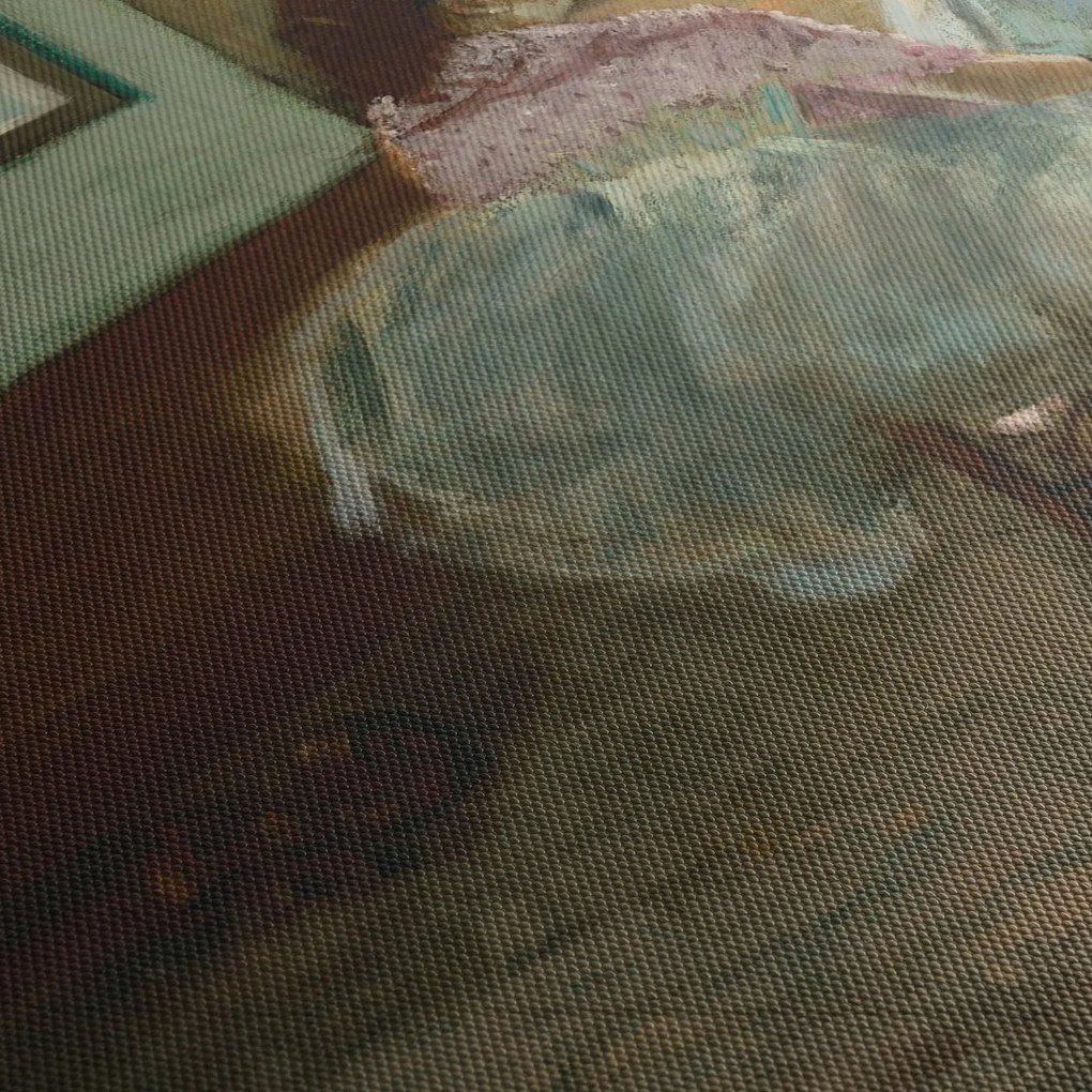 Obraz - Edgar Degas, The Dance Lesson, reprodukcia (s hodinami) (90x30 cm)