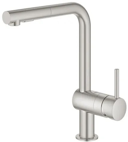 Grohe Minta drezová batéria s vyťahovacou sprškou supersteel 30274dc0 G30274DC0