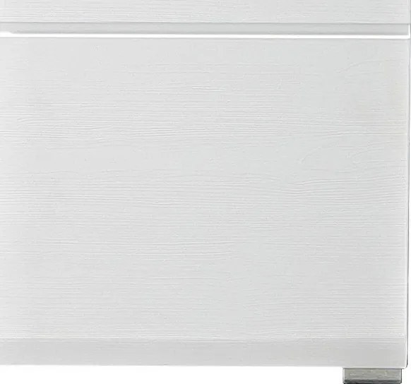 Komoda/botník Funny, dub strieborný/biela